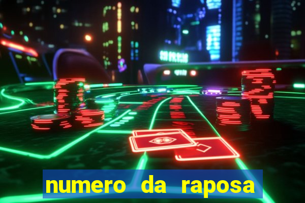 numero da raposa jogo do bicho
