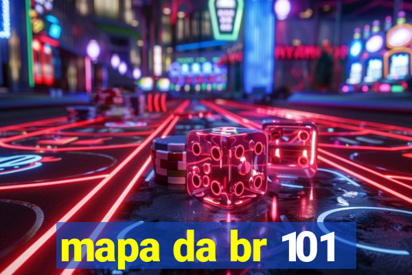 mapa da br 101