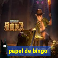 papel de bingo