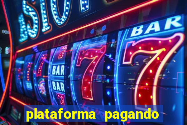 plataforma pagando fortune tiger