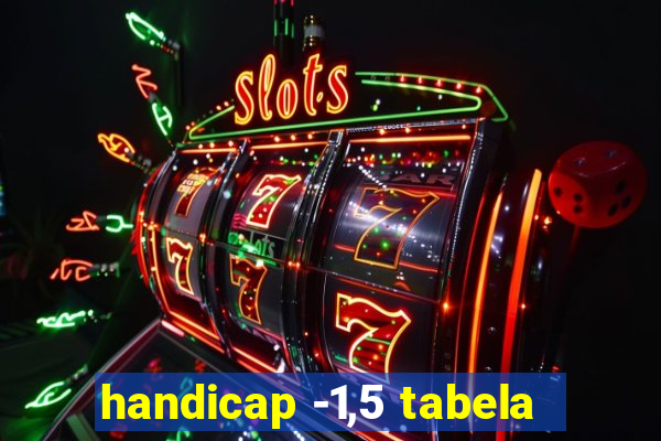 handicap -1,5 tabela